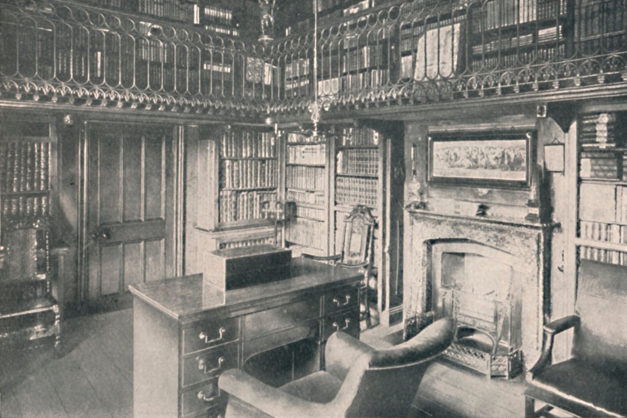 Sir Walter Scotts Study, Abbotsford, 1904 af George Washington Wilson
