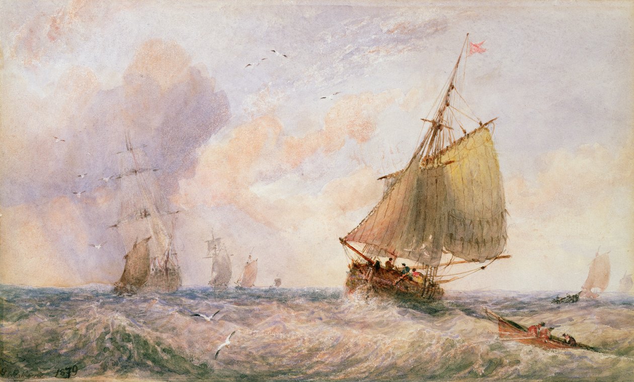 Forsendelse fra Whitby, 1879 af George Weatherill