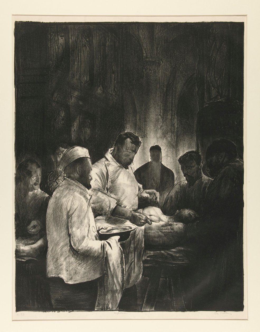 Base Hospital, nr. 1, fra War Series af George Wesley Bellows
