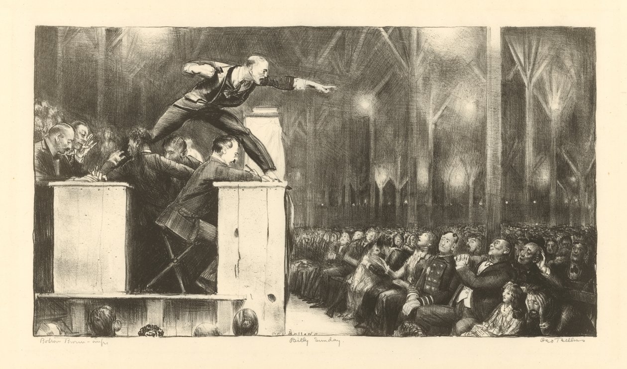 Billy Sunday af George Wesley Bellows