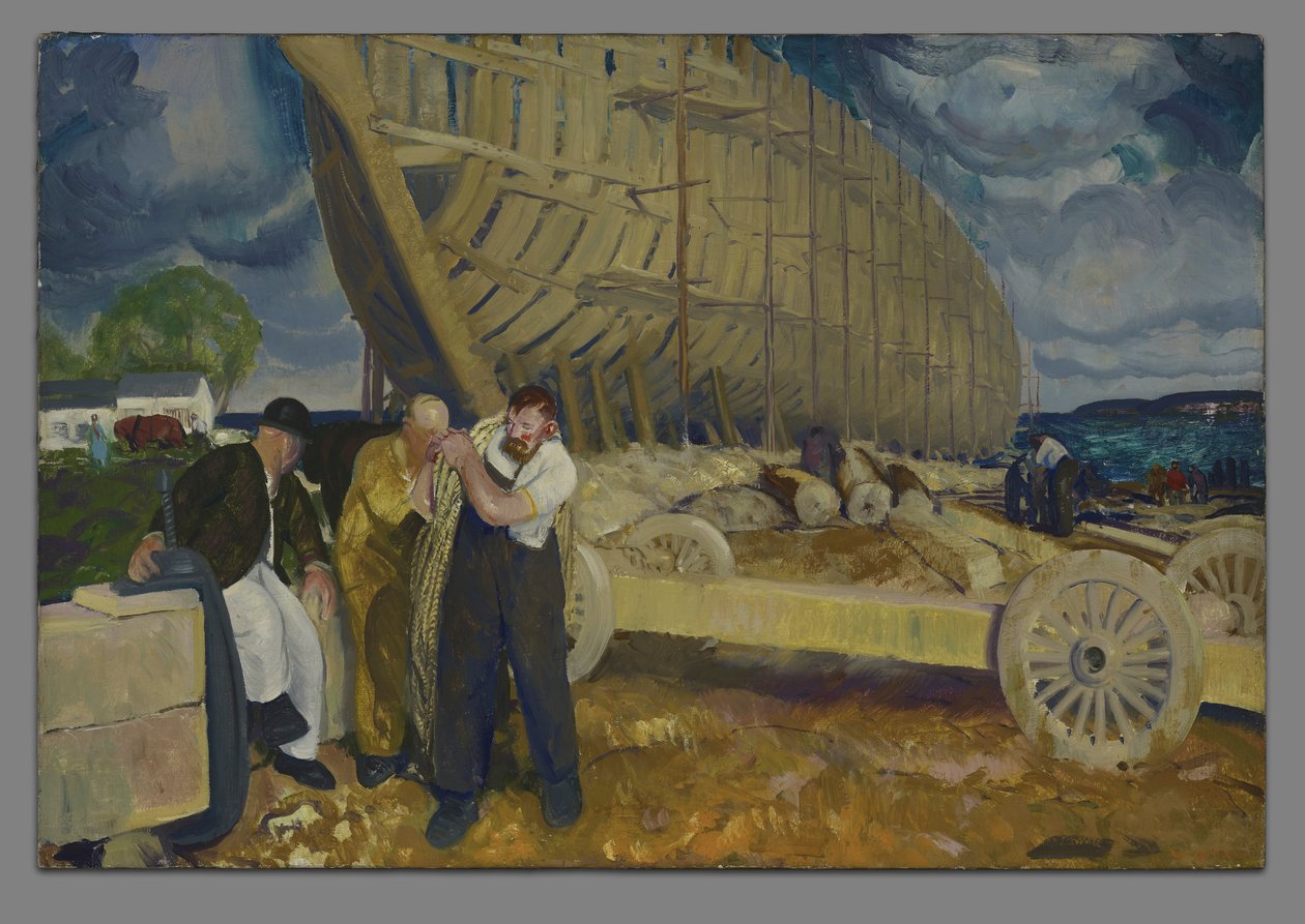 Skibebyggere af George Wesley Bellows