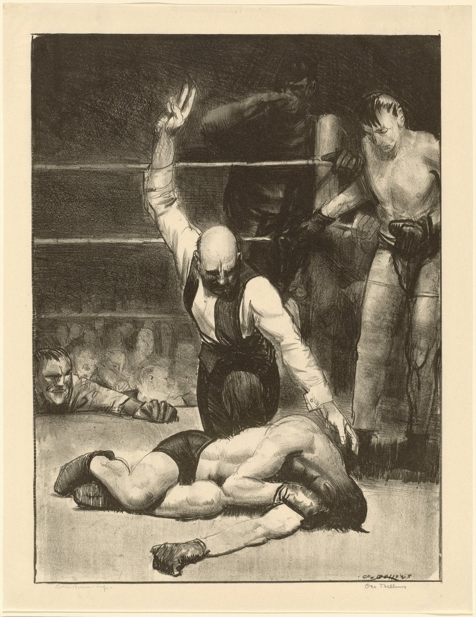Udtalt, anden sten, 1921. af George Wesley Bellows