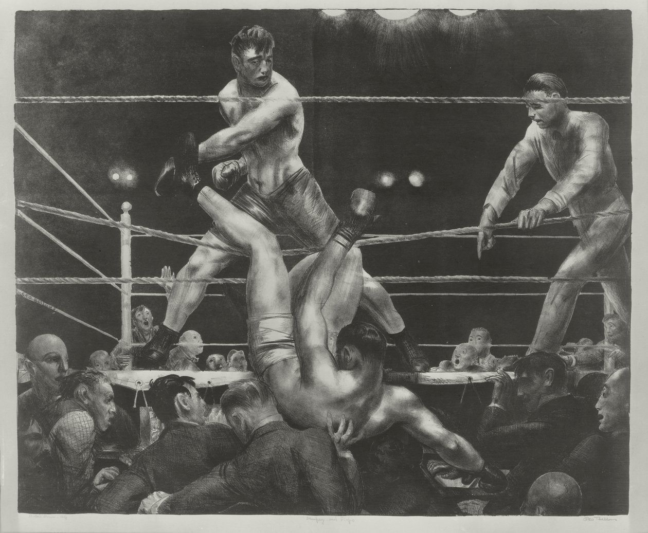 Dempsey og Firpo af George Wesley Bellows