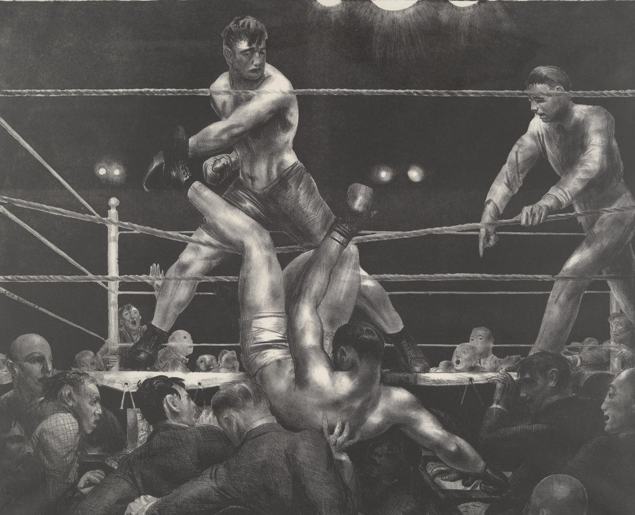 Dempsey og Firpo af George Wesley Bellows