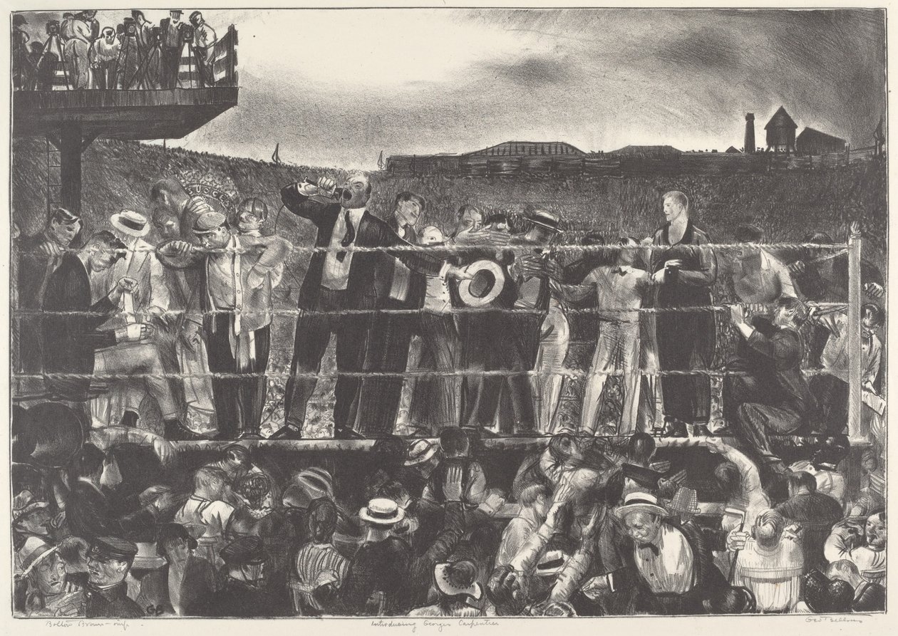 Introduktion til Georges Carpentier, 1921. af George Wesley Bellows