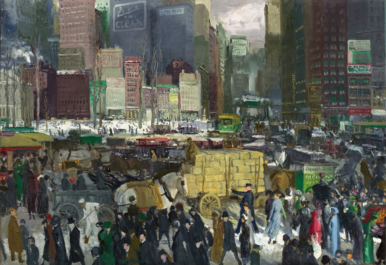 New York, 1911. af George Wesley Bellows