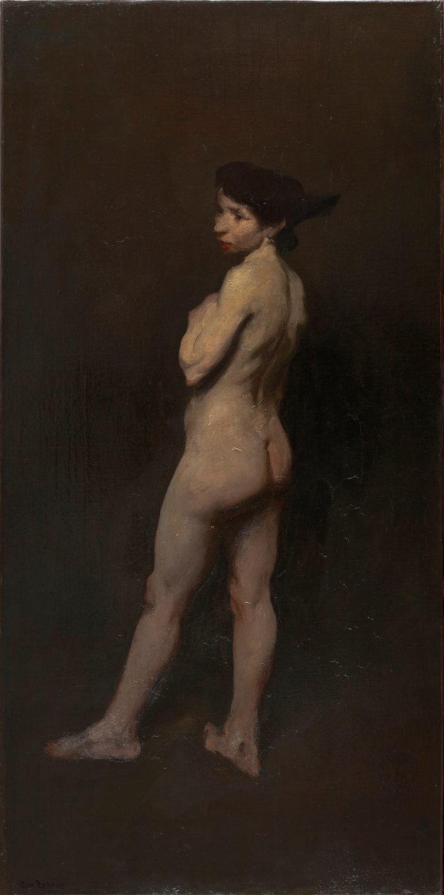 Nøgen, Miss Bentham, New York, 1906 af George Wesley Bellows