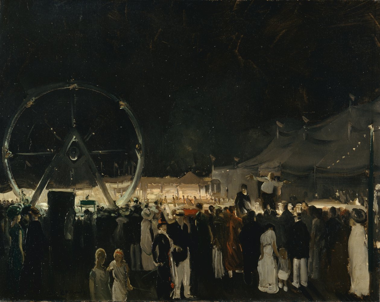 Uden for det store telt, 1912 af George Wesley Bellows