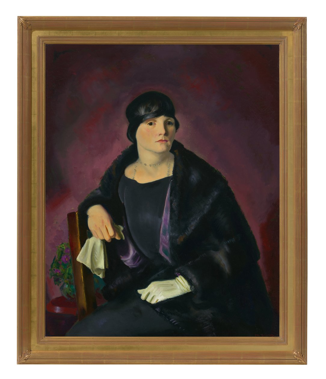 Portræt af fru Walter Richter (olie på lærred) af George Wesley Bellows