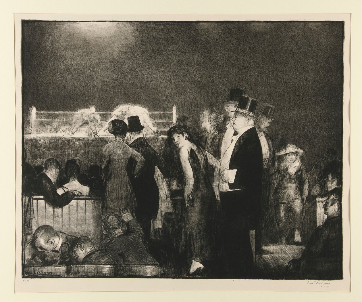 Optakt til Big Bout, nr. 8 af George Wesley Bellows