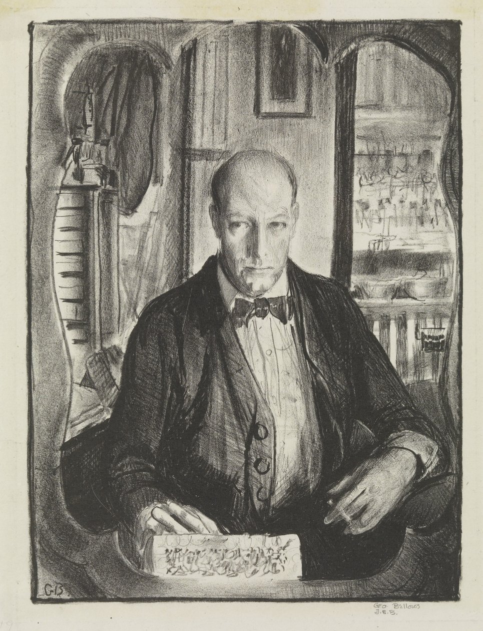 Selvportræt, 1921 af George Wesley Bellows