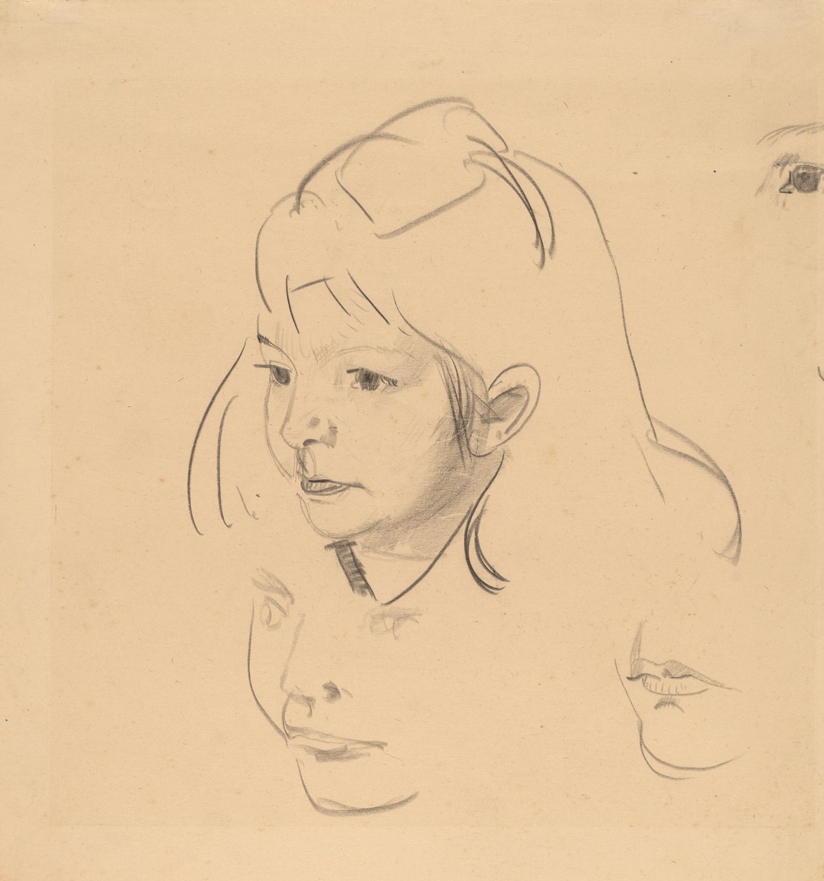 Studier af Jean, ca. 1920. af George Wesley Bellows