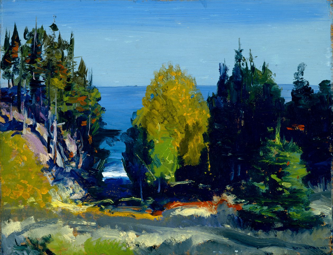 The Grove - Monhegan, 1911 af George Wesley Bellows