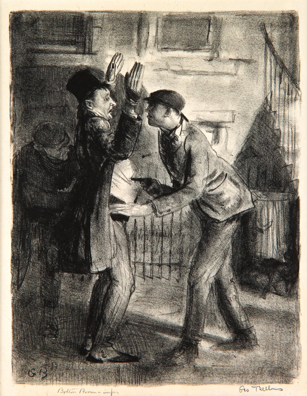 The Hold-Up, 1921 af George Wesley Bellows