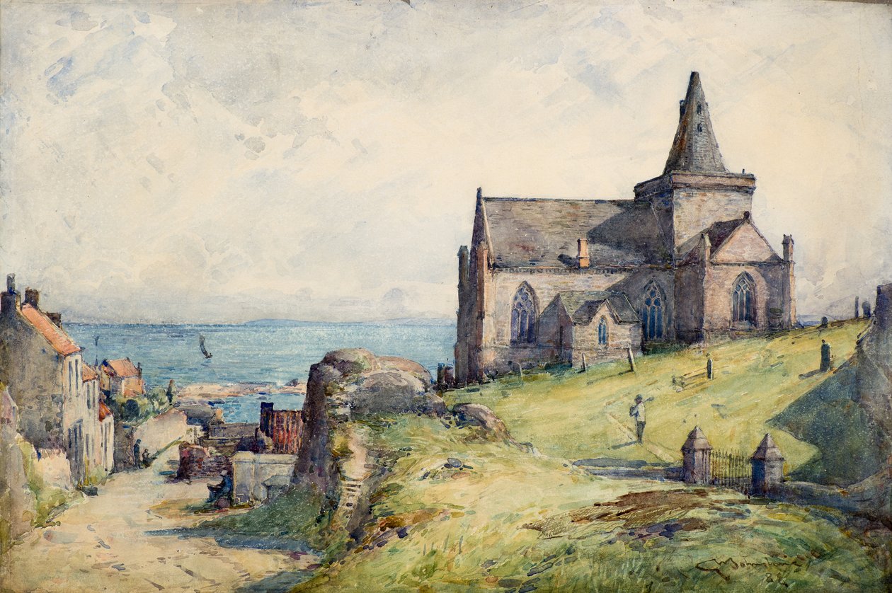 St Monance, ca. 1883 (akvarel) af George Whitton Johnstone