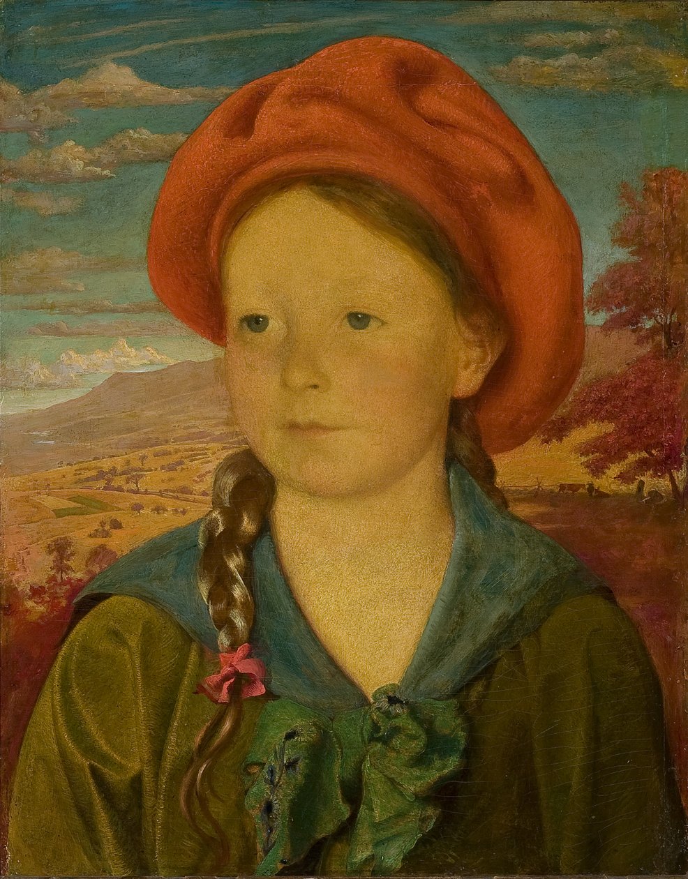 Portræt af en ung pige (Olivia Cauldwell), 1920 af George de Forest Brush or Brusch