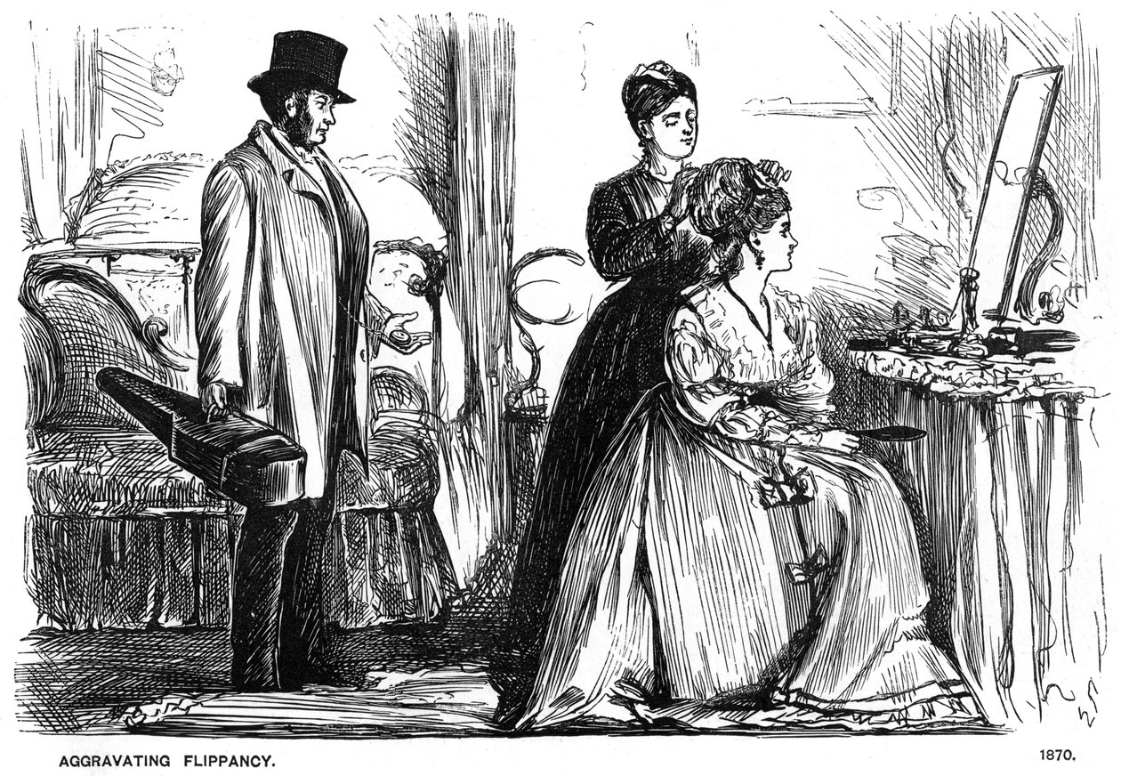 Aggravating Flippancy, 1870 1891. af George du Maurier