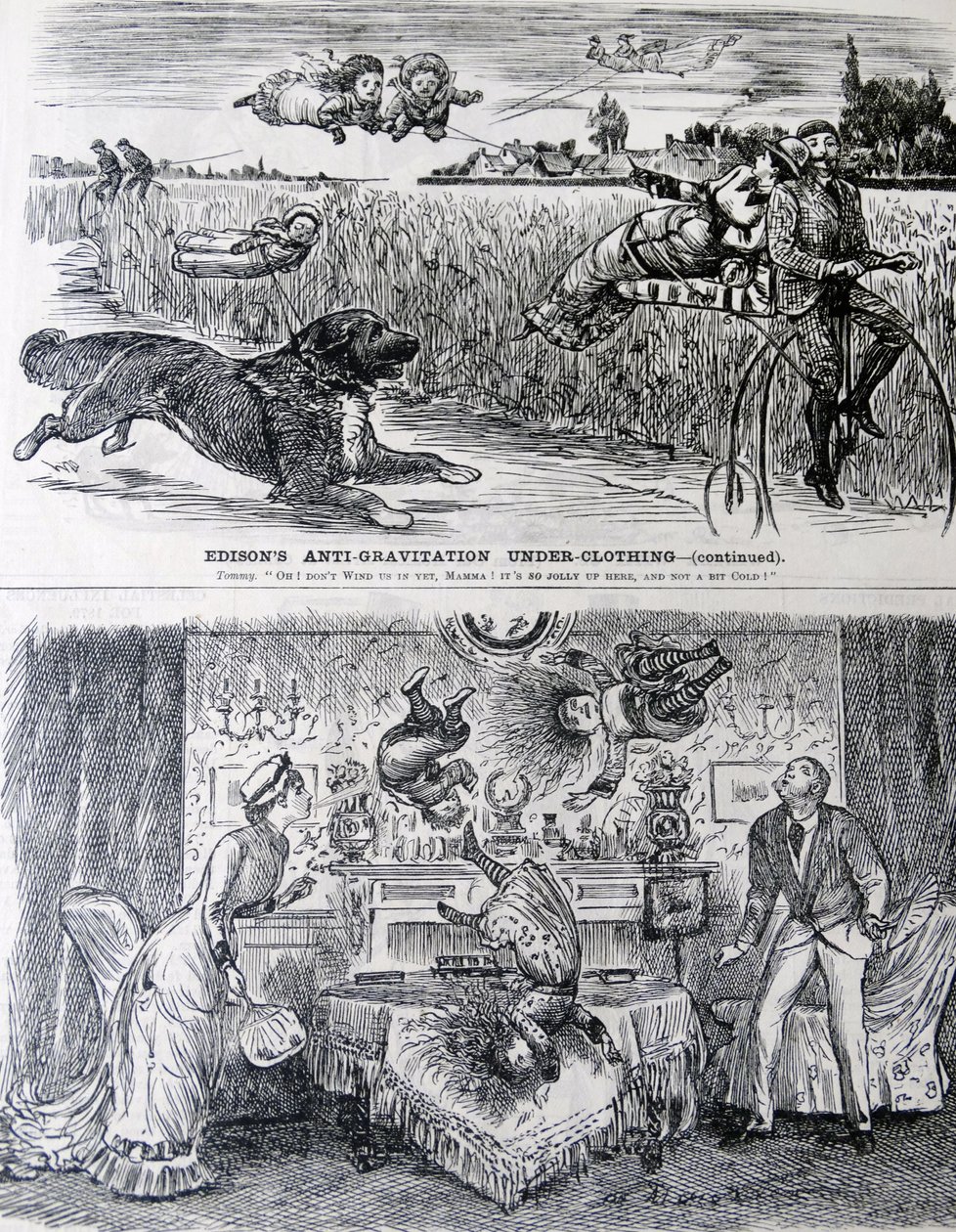 EDISONs opfindsomhed set af George du Maurier. af George du Maurier