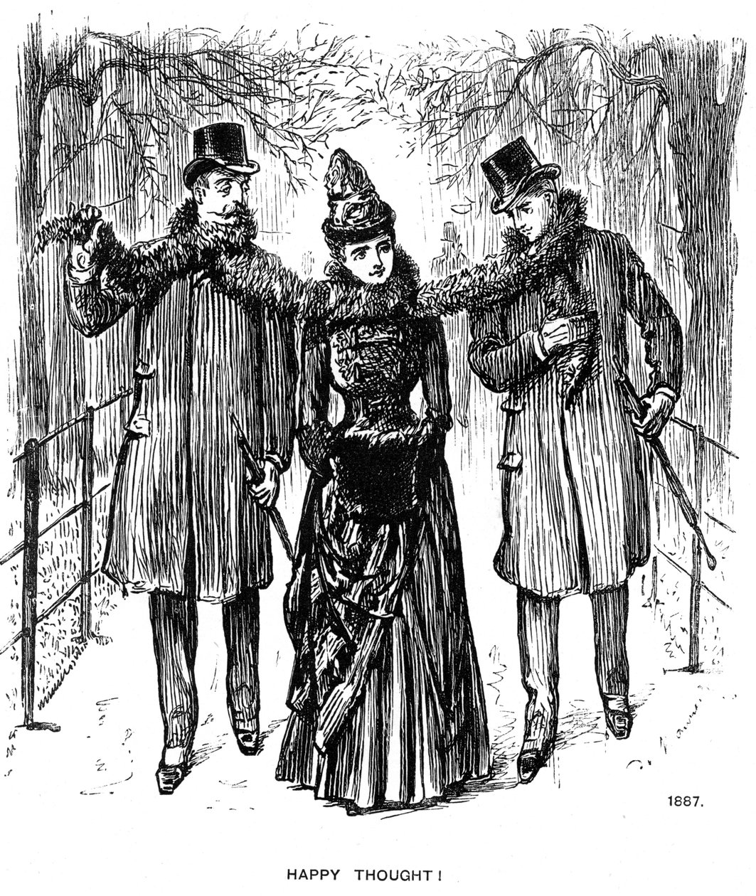 Glad tanke!, 1887 1891. af George du Maurier