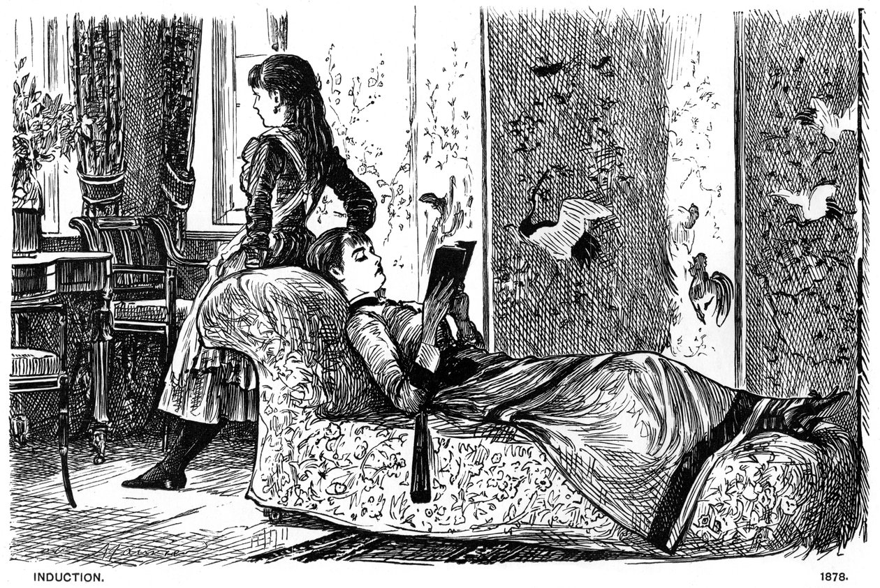 Induktion, 1878 1891. af George du Maurier