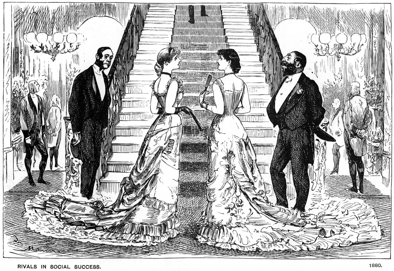 Rivals in Social Success, 1880 1891 af George du Maurier