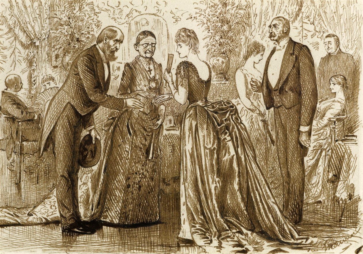 Ting man ville ønske at have udtrykt anderledes, ca. 1880 af George du Maurier