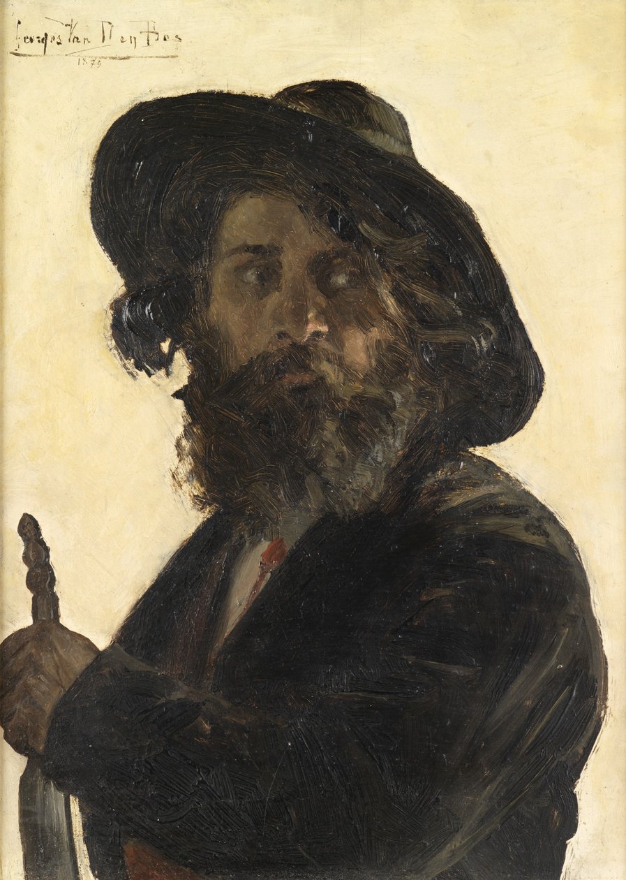 En omrejsende spiller, 1879 af George van den Bos