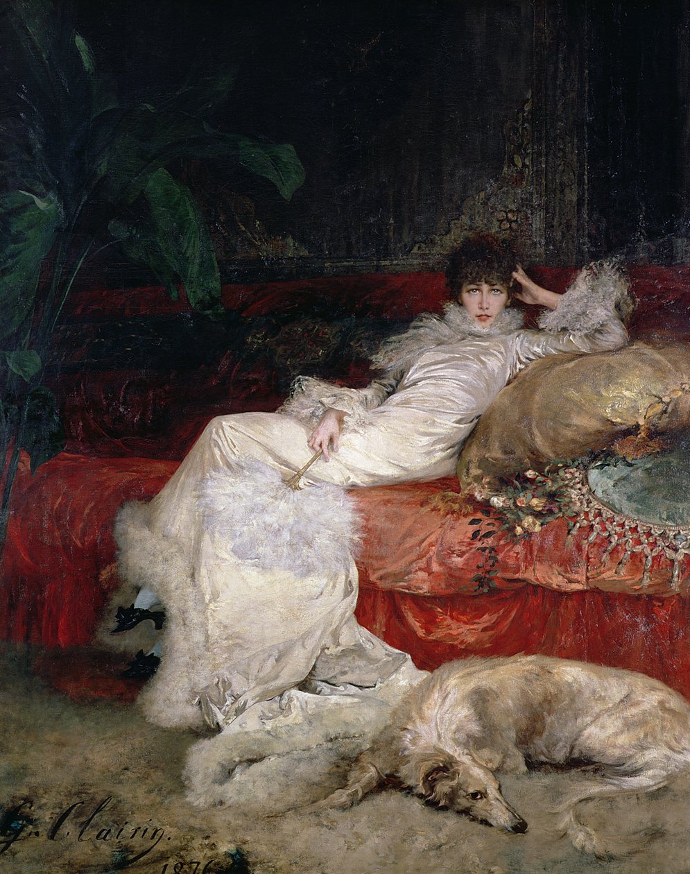 Sarah Bernhardt (1844-1923) 1876 af Georges Clairin