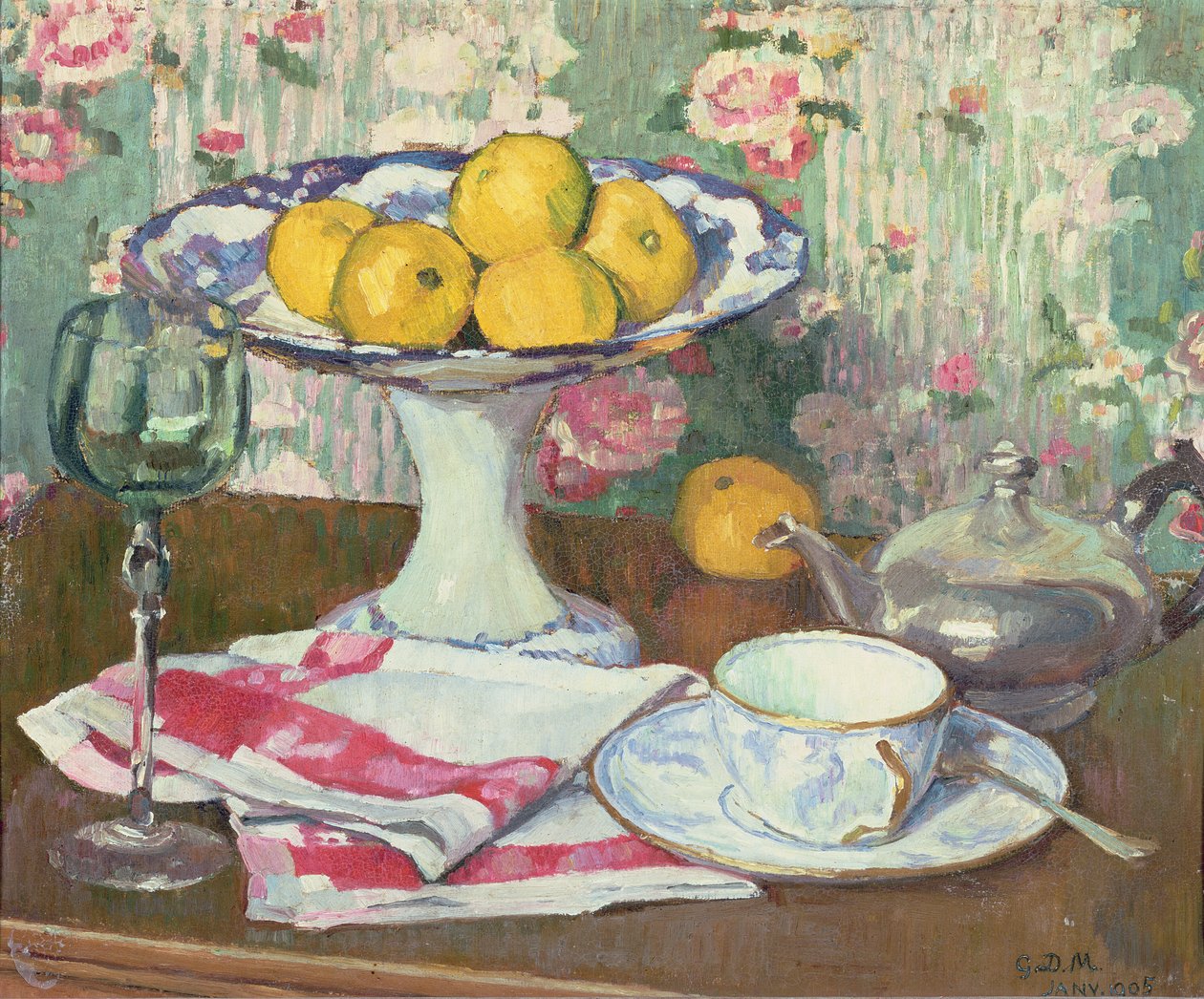 Stilleben med frugtfad, 1905 af George Daniel de Monfreid