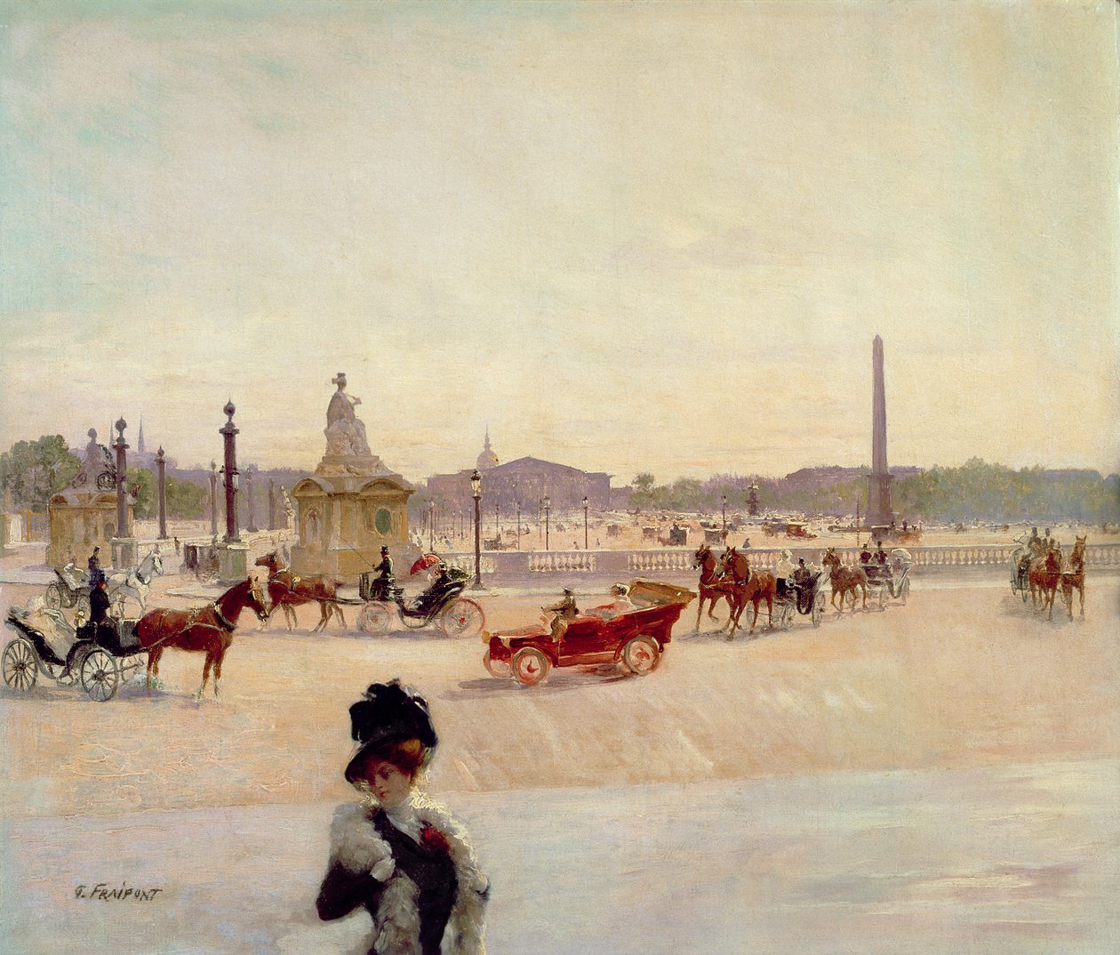 Place de la Concorde, Paris af Georges Fraipont