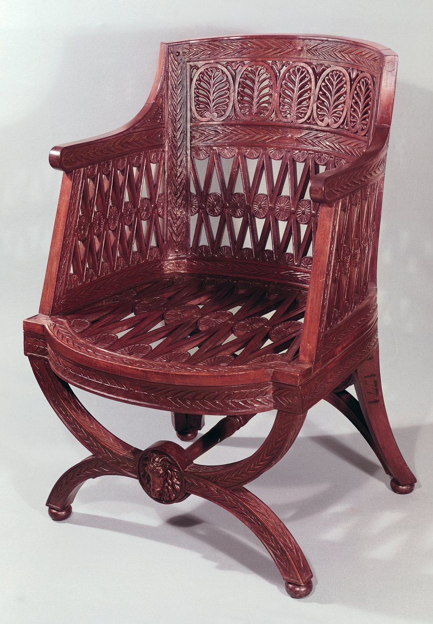 Lænestol i Louis XVI-stil (akacietræ) af Georges Jacob