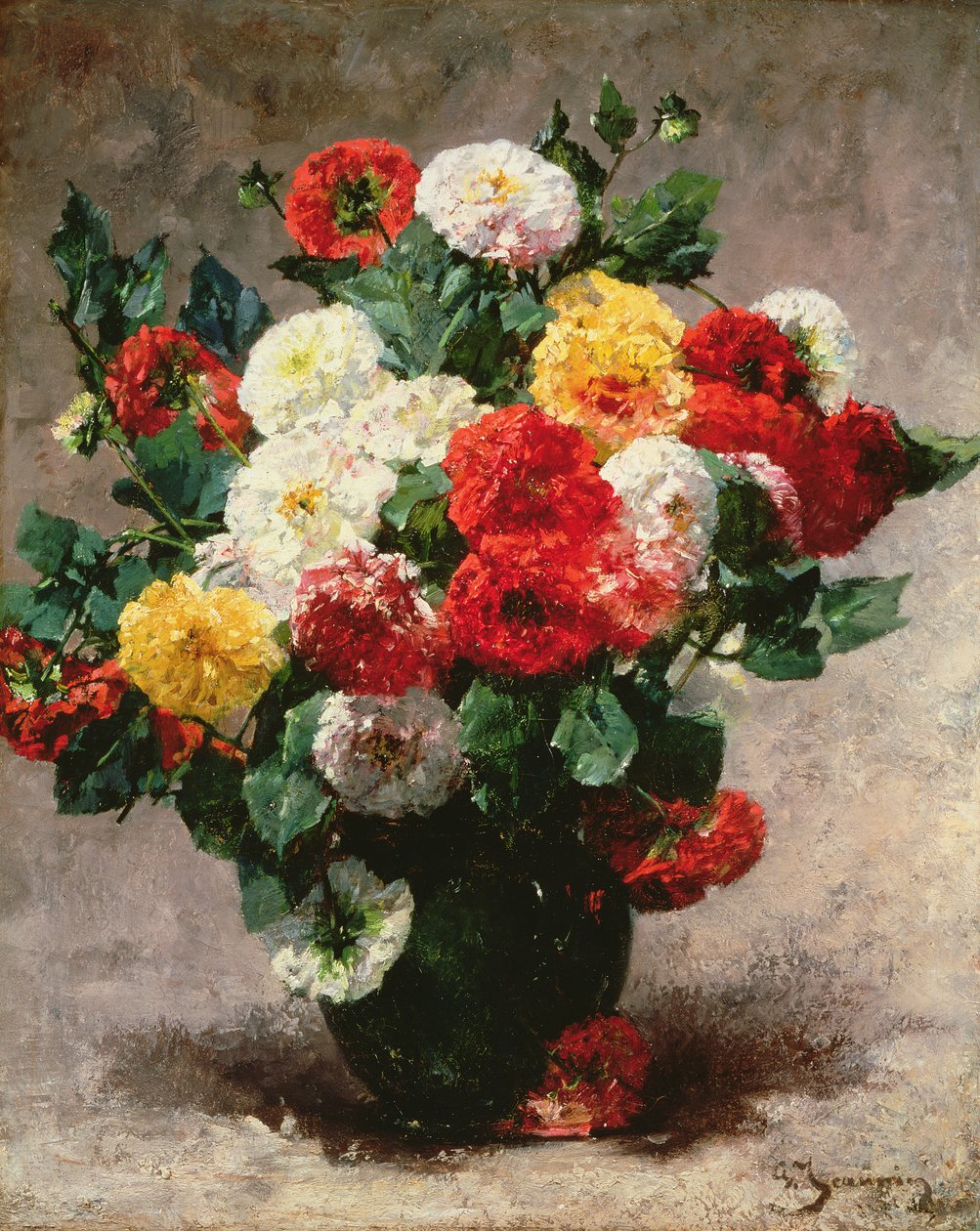 Nelliker i en vase af Georges Jeannin