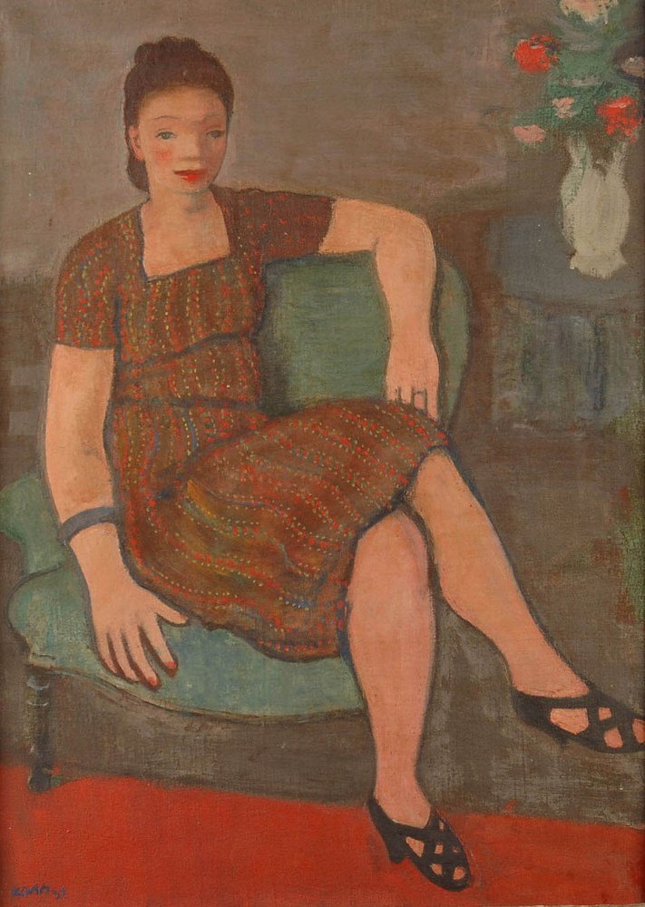 Pointilleen kjole af Georges Karpeles