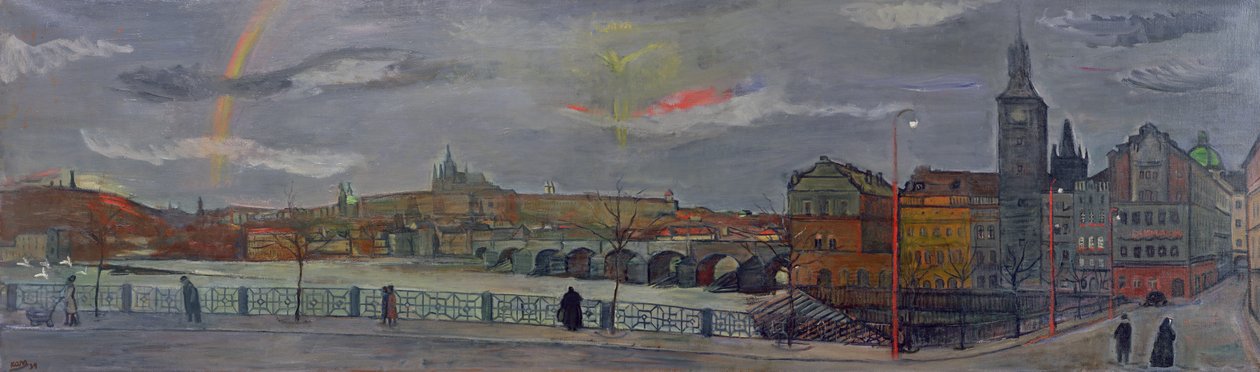 Udsigt over Prag, 1939 af Georges Kars