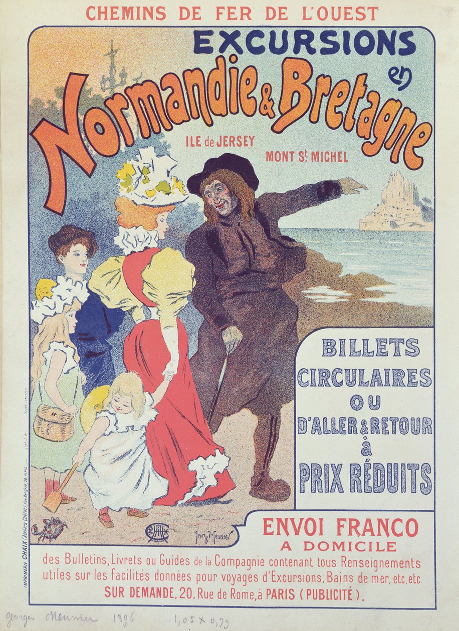 Plakat, der reklamerer for Chemin de Fer de l