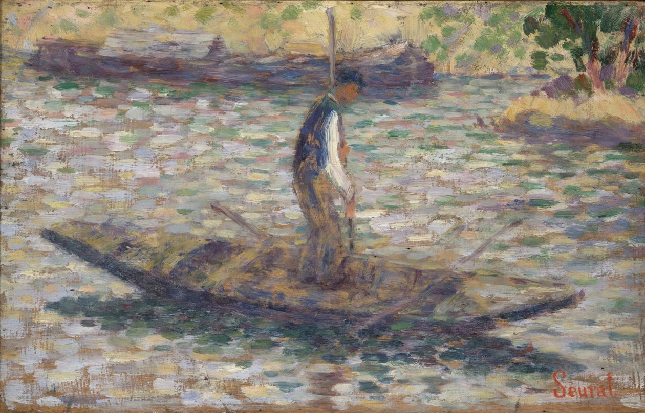 En fisker, ca.1884 af Georges Seurat