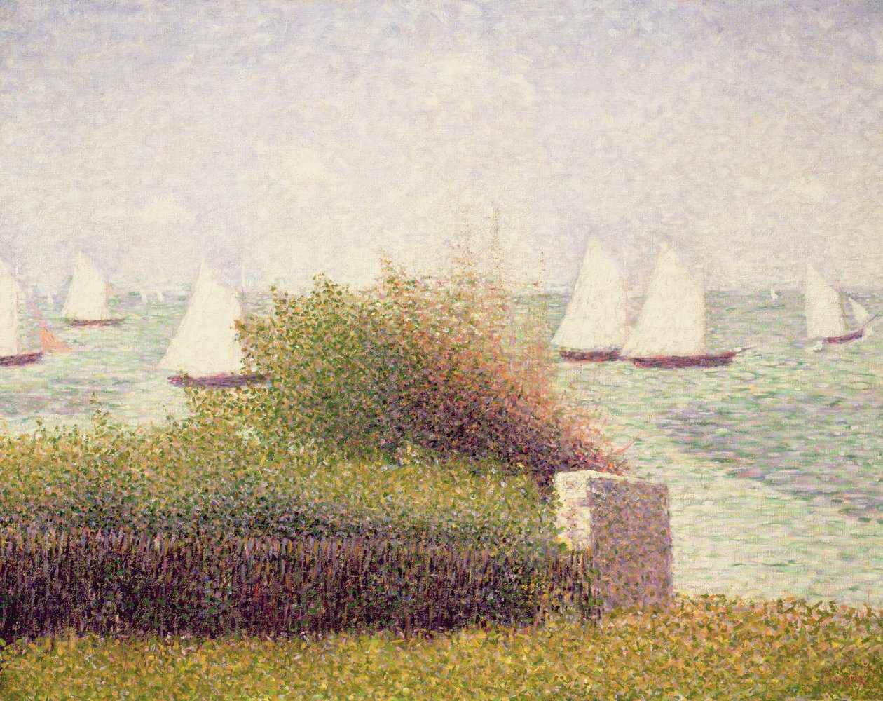 Rade de Grandcamp, 1885 af Georges Seurat