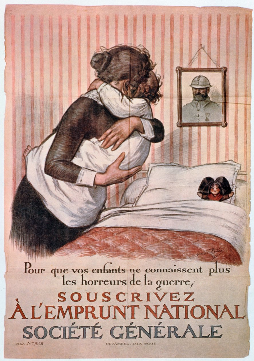 Plakat for statslånet, 1. verdenskrig, Frankrig (se også 182121) af Georges Redon