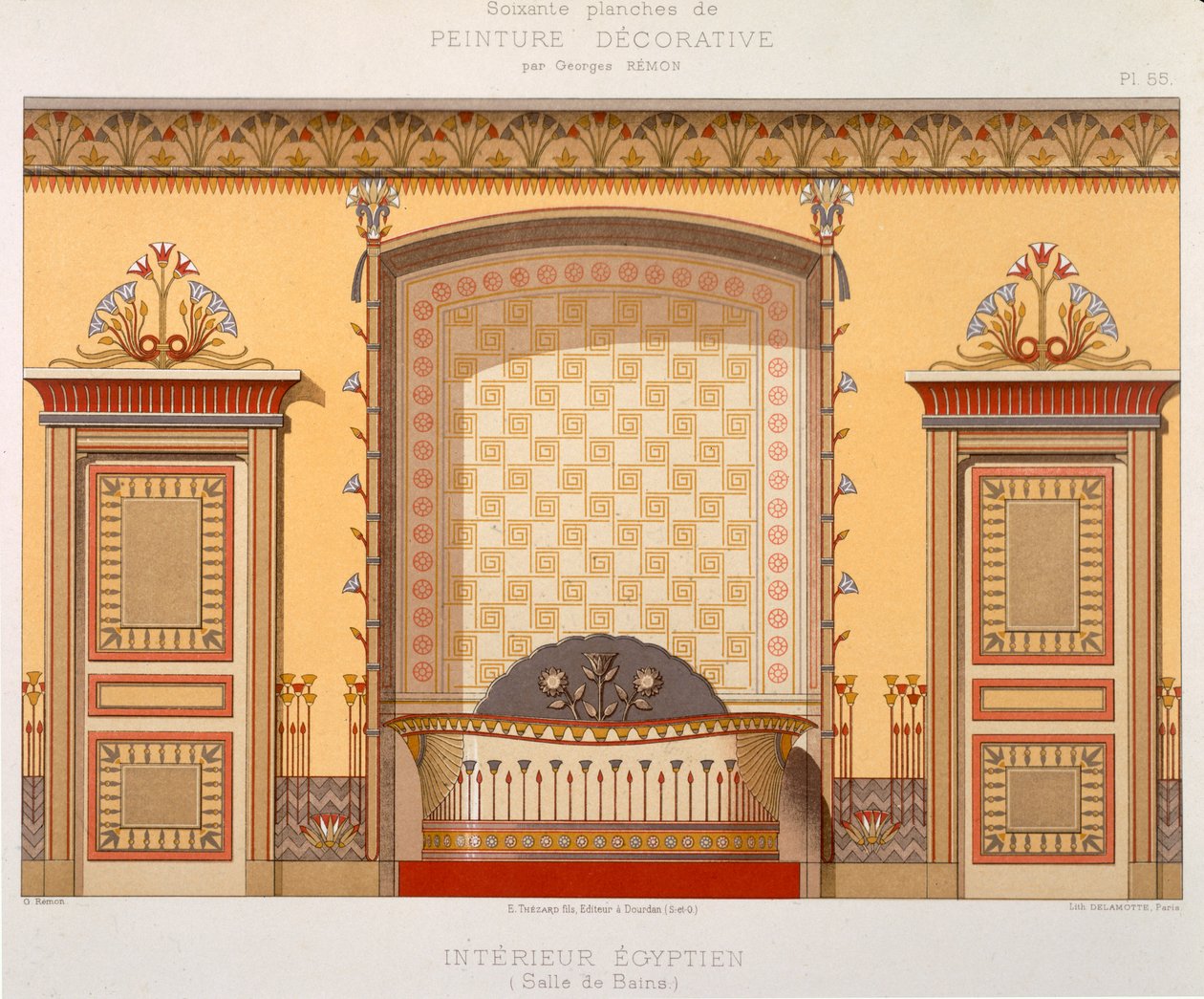 Egyptisk interiør (badeværelse), fra 