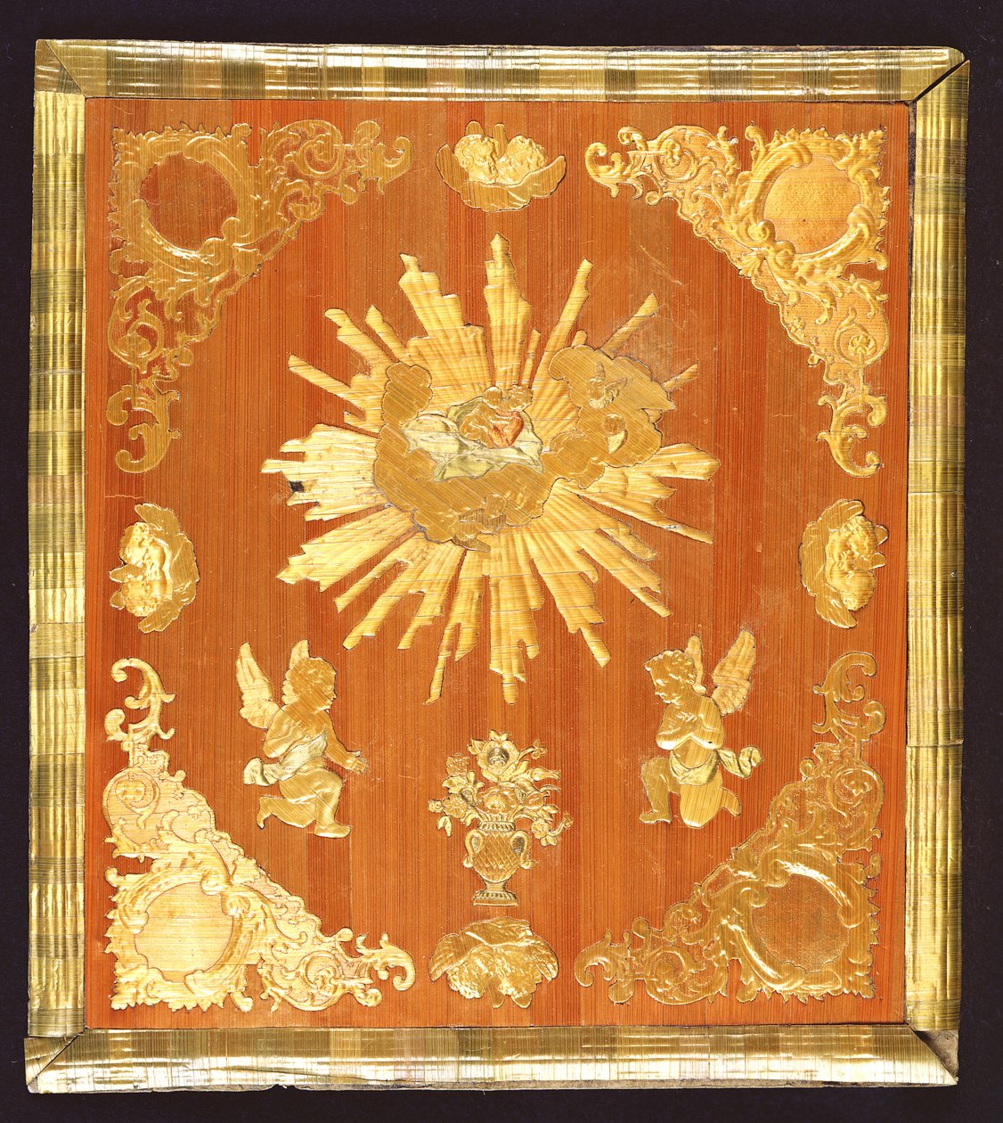 The Virgin and Child in Glory (halm lagt om bord) af Georges Rolland Morel