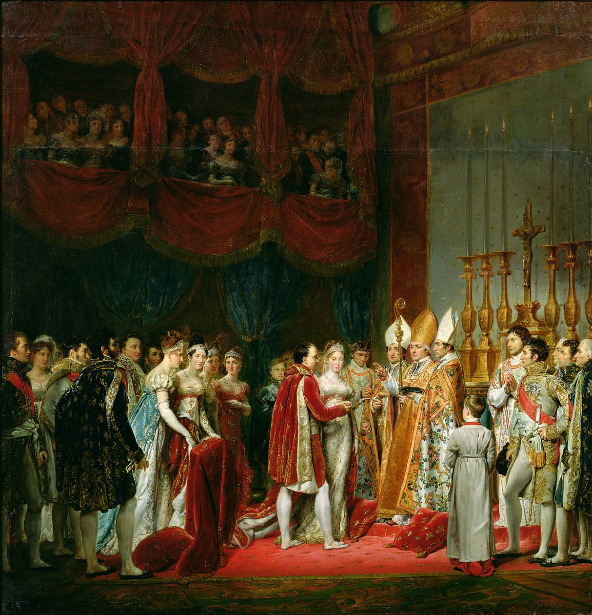 Brylluppet mellem Napoleon I (1769-1821) og Marie Louise (1791-1847), ærkehertuginde af Østrig, 2. april 1810, 1810 af Georges Rouget