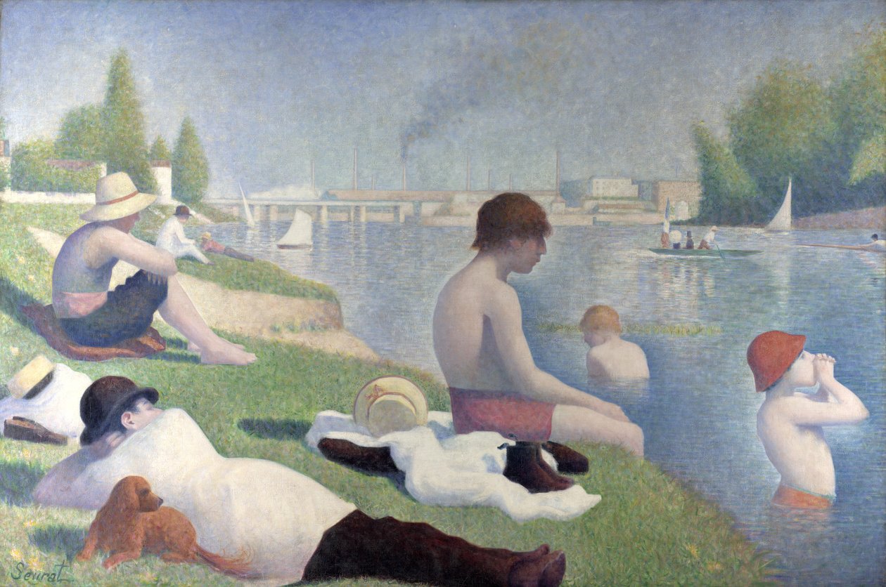 Badende i Asnières af Georges Seurat