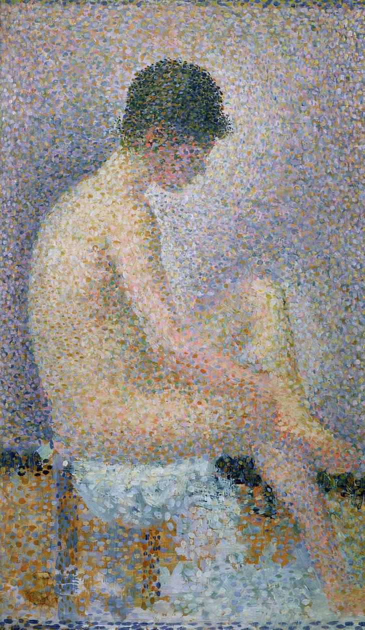 Model i profil, 1886 af Georges Seurat