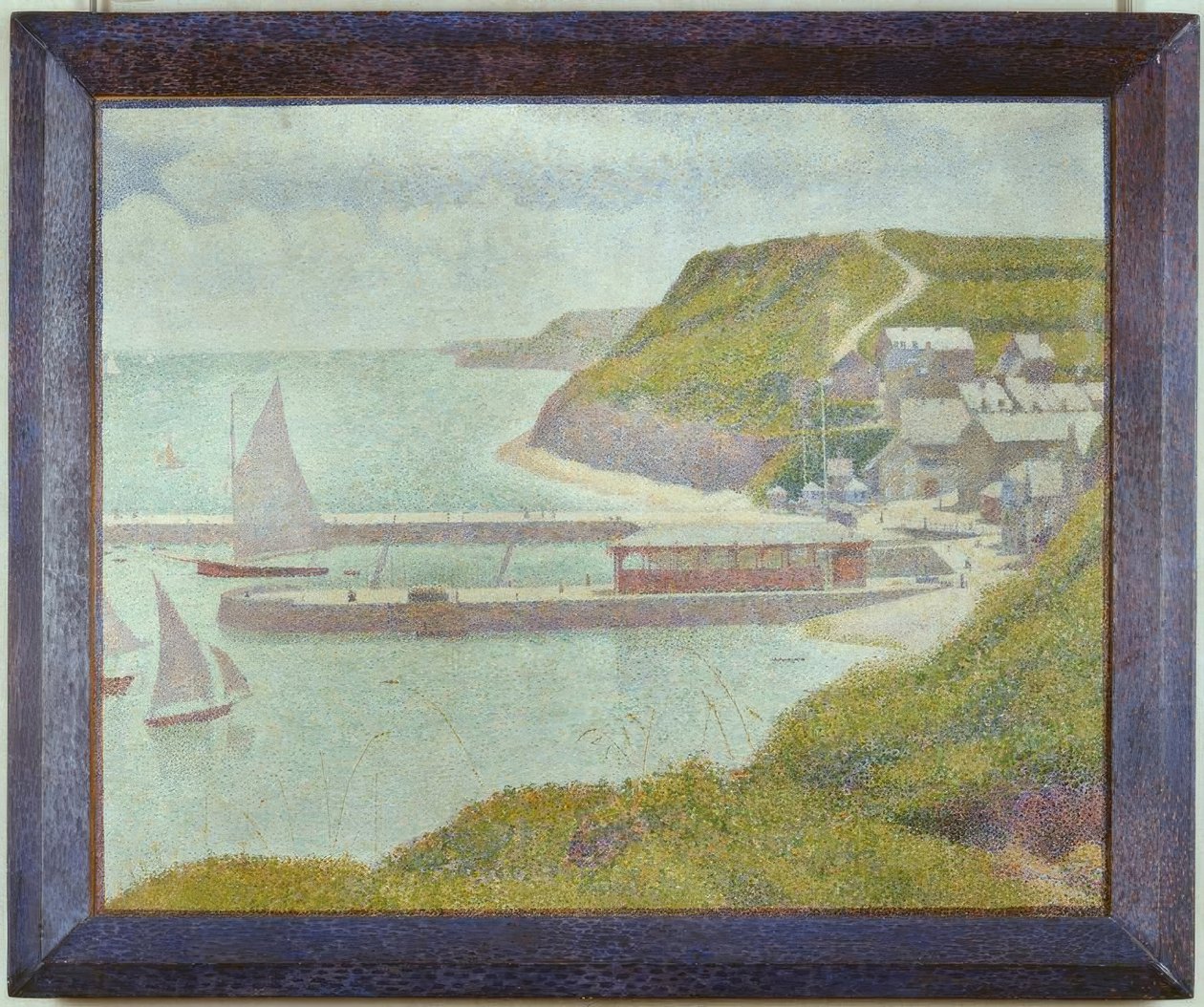 Porten-Bessin, ydre havn, højvande (Calvados) af Georges Seurat