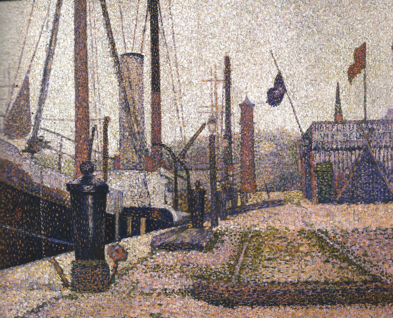 Havnen i Honfleur af Georges Seurat
