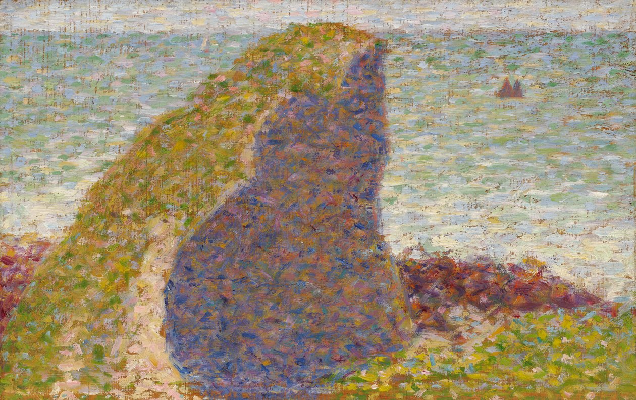 Studer for Le Bec du Hoc, Grandcamp af Georges Seurat
