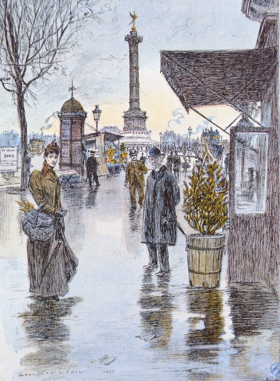 Place de la Bastille, Paris af Georges Stein