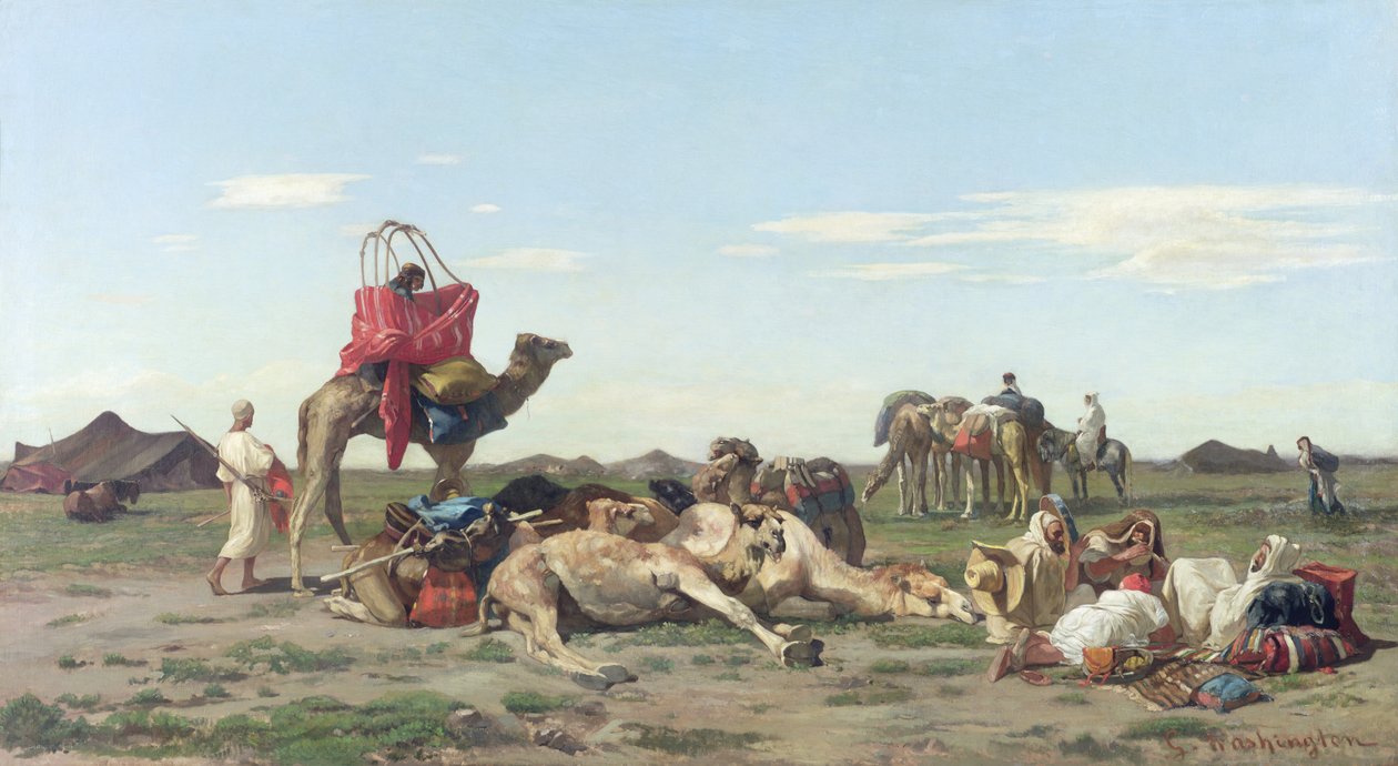 Nomader i ørkenen, 1861 af Georges Washington