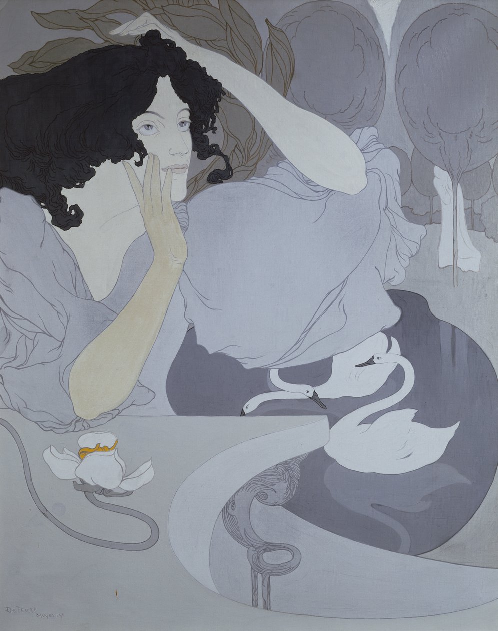 Ledas datter, 1896 af Georges de Feure