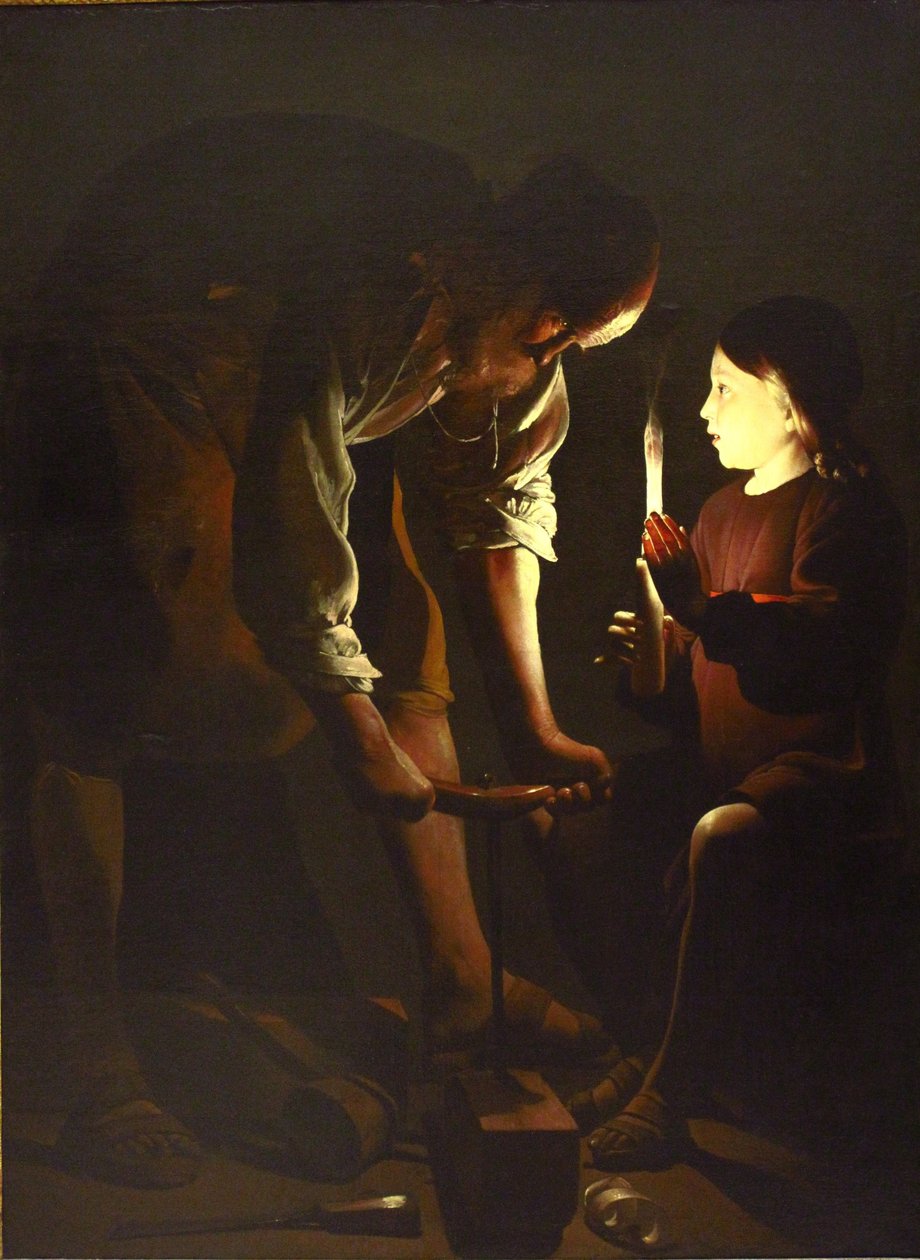 Sankt Joseph snedker af Georges de La Tour